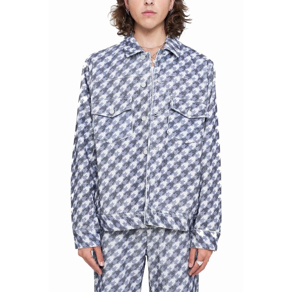 Tromp L'oeil Corduroy Houndstooth Jacket Yitai YTG Los Angeles - Gray M